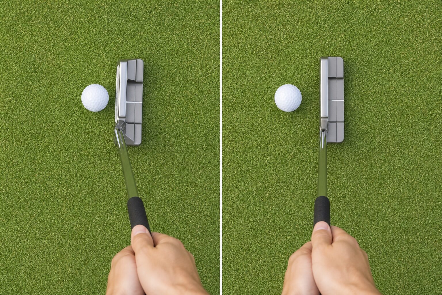 フォワードプレスでロフトを立てる