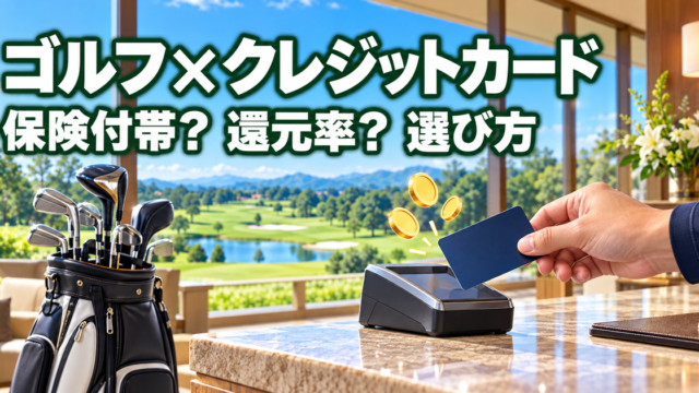 ゴルフ場でクレジットカードを使うイメージ