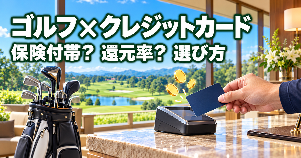 ゴルフ場でクレジットカードを使うイメージ