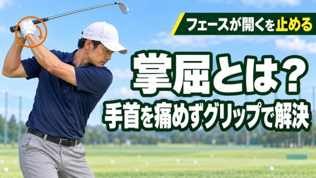 掌屈とは？ゴルフで必要な理由と、手首を痛めずにグリップで解決する方法｜トップは11時・ハーフウェイダウンでチェック